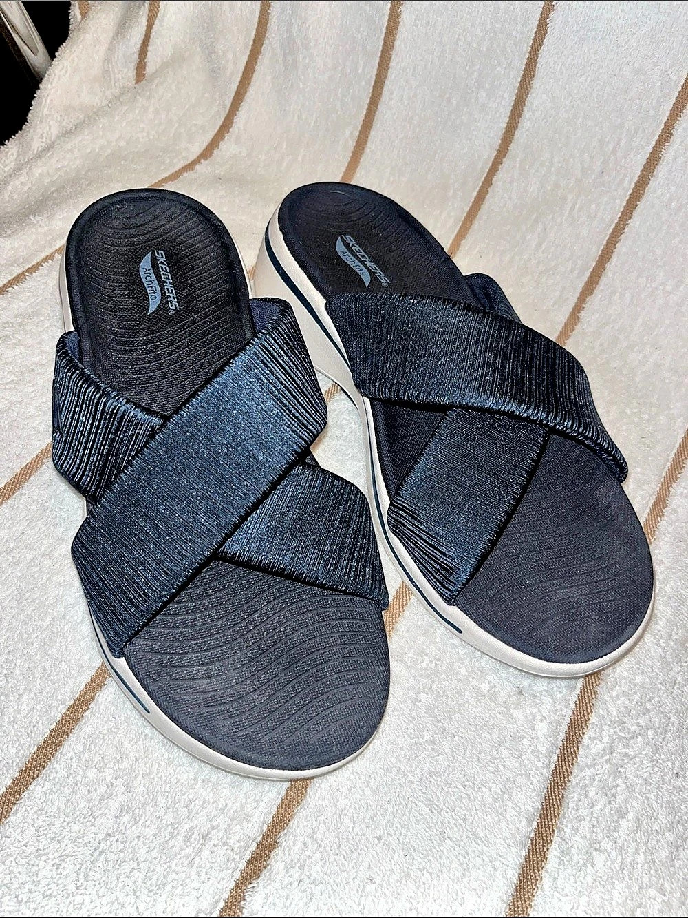 Skechers SN 150811 Arch Fit - Footsteps Sandals Blue & White US 8